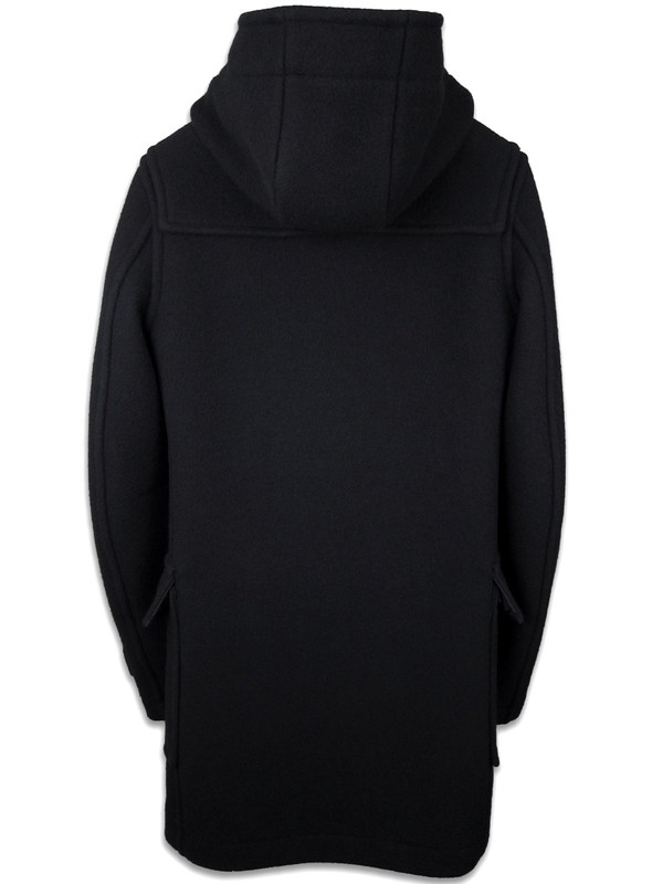 Balmain Hooded Duffel Toggle Coat Black Wool AW11 sz. eu44 us34 XS