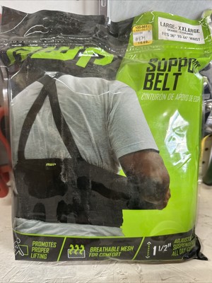 AWP Polyester Hook-n-Loop Back Support Belt Large-XXL 36''- 44'' Waist--552577