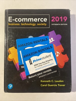 E-commerce 2019 : Business, Technology and Society, Hardcover by Laudon, Kenn...