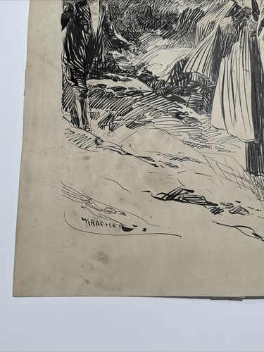 Antique Painting ILLUSTRATION JOSEPH KRAEMER LISTED FAMOUS PORTRAIT COVER ART