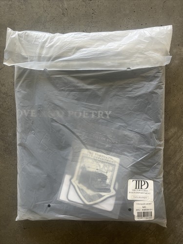 Pre-owned Taylor Swift Tortured Poets Department Ttpd Black Jacket W Patches Med Rare