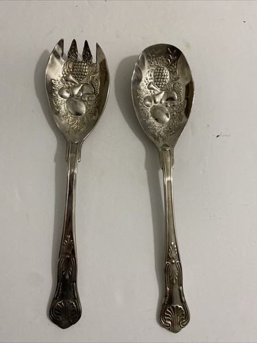 Vtg EPNS A1 Sheffield England Silver Plate Fruit Pattern