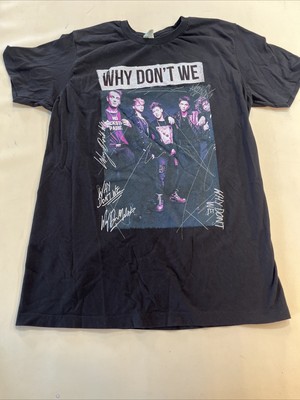 Why Don't We Band Shirt Women s Size Large Black Shirt Sleeve Graphic I16
