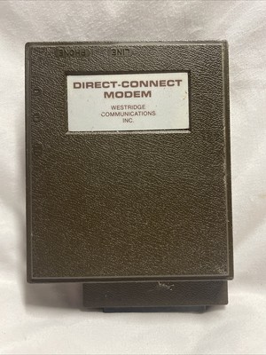 Commodore 64 Modem Westridge Communications Inc. Direct - Connect Model# C6420