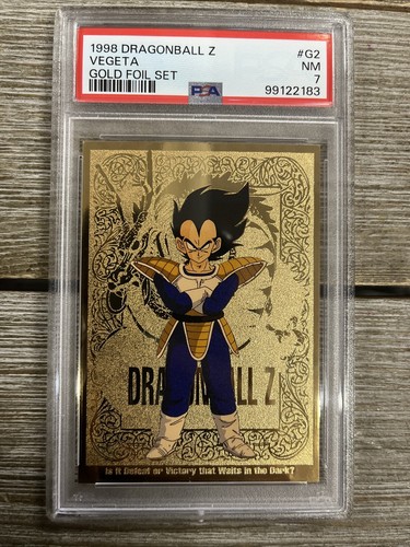 PSA 7 1998 Dragon Ball Z Vegeta Gold Foil Set #G2 | eBay PSA 7 1998 Dragon Ball Z Vegeta Gold Foil Set #G2 | eBay