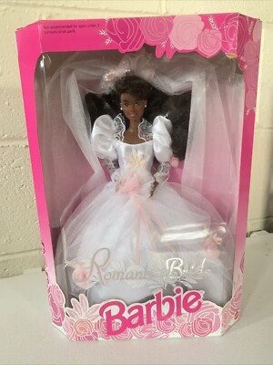 Vintage Mattel 1992 African American AA Romantic Bride Barbie Mattel 11054 NRFB