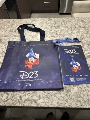 2024 Disney D23 Bags+Map+ Lanyard Exclusive To The Event