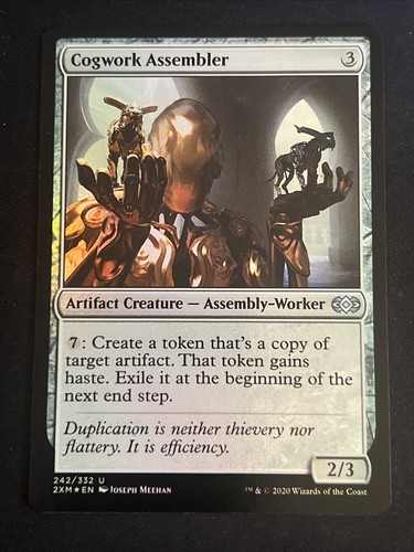 1x Foil Cogwork Assembler (242) Double Masters LP MTG Magic
