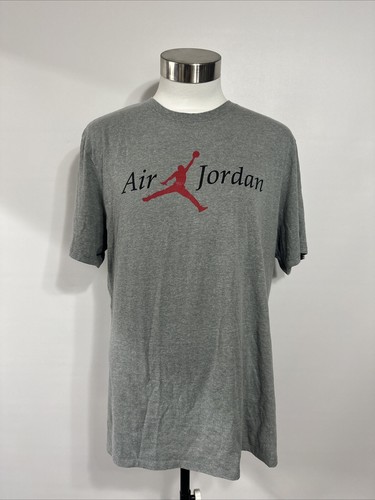 AUTHENTIC NIKE AIR JORDAN FLIGHT GRAY T-SHIRT CZ1767-091 XL GREY