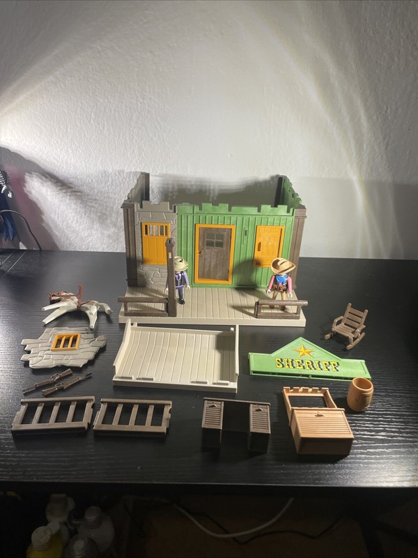 Playmobil 3786 Bureau Du ShÃ©Rif Prison  3786 Western Cowboys