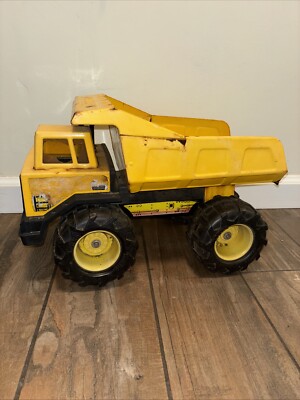 Vintage 1980s Tonka Trucks Metal Turbo Diesel Yellow Dumptruck XMB-975