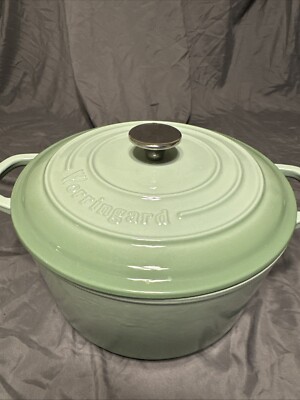 Enameled Cast Iron Dutch Oven Pot with Lid, for Sourdough Bread Baking, Round...
