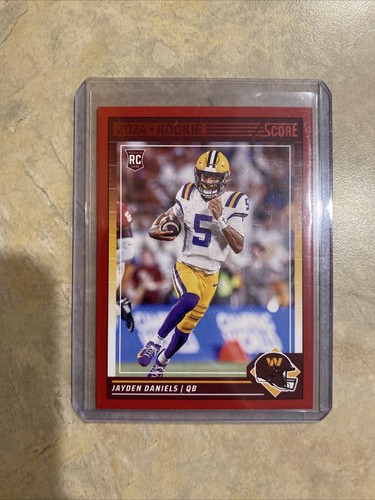 ダニエル・リカルド 3点セット ／ 内2点直筆サイン入り 2024 Panini Score - Jayden Daniels - Red Parallel Rookie