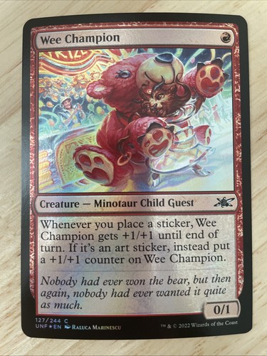 MTG Wee Champion Unfinity FOIL #127/244 Common UNF NM/M | eBay