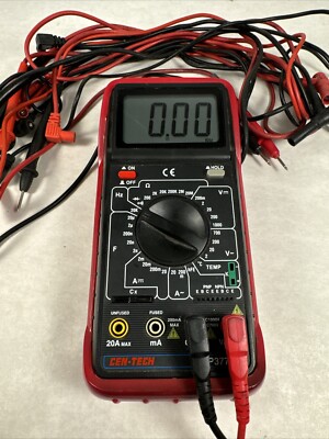 Cen-Tech P37772 11 Function Digital Multi-Meter with extra Leads