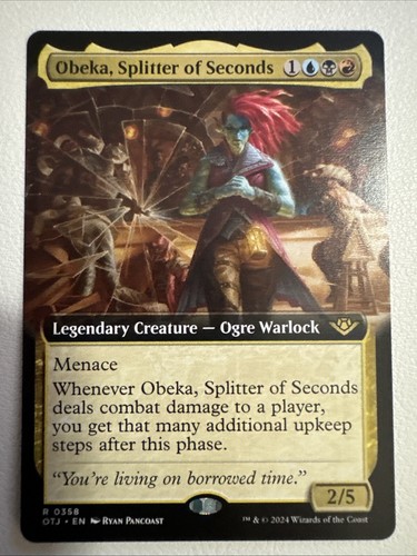 Obeka, Splitter of Seconds Extended (NM Non-Foil) OTJ-0358