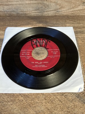 DOOWOP 45  - KODOKS - OH GEE OH GOSH / MAKE BELIEVE WORLD  1958 FURY G