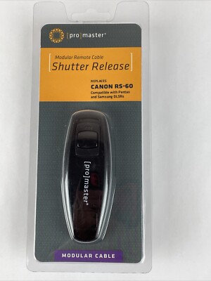 Promaster #5439 Modular Remote Cable Shutter Release For Canon RS-60 New In Box