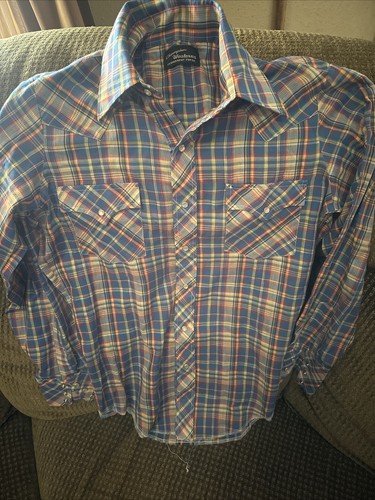トップス Vintage Woodsman Pearl Snap Shirt Mens L Vintage Woodsman Pearl Snap Shirt Mens L