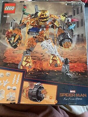 Lego spider man far from home molten man battle hotsell