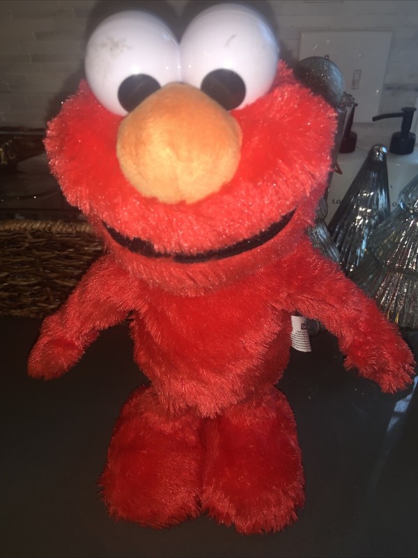 Sesame Street Elmo Slide Plush Interactive Dancing and Singing Toy