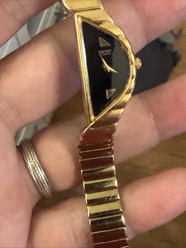 1F20-5080 カットガラス ゴールド クォーツ 腕時計 SEIKO 1F20-5080 カットガラス ゴールド クォーツ 腕時計 SEIKO
