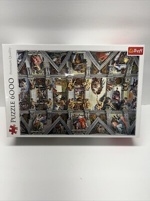 Trefl Red 6000 Piece Puzzle - Sistine Chapel ceiling / Bridgeman New Sealed