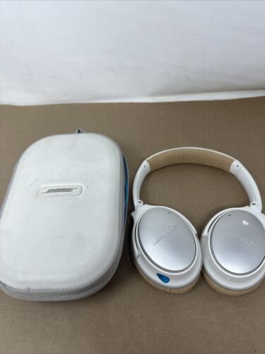 Bose QuietComfort Headphones Noise Cancelling White And Blue - Tested | eBay Bose QuietComfort Headphones Noise Cancelling White And Blue - Tested | eBay