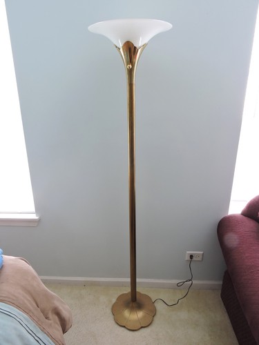 stiffel brass floor lamp