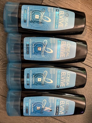 Lot Of 4 L oreal Paris Elvive Power Moisture Hydrating Conditioner 12.6 Fl Oz