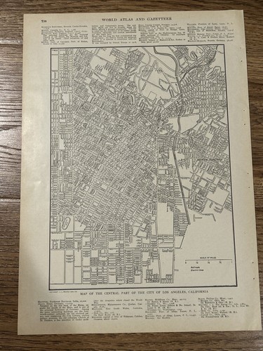 中古】 Los Angeles Without a Map 1909 map of Los Angeles