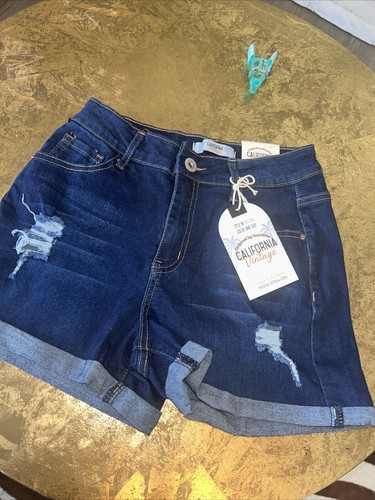 California Vintage Sz 3 Denim Shorts 🩳 NWT Dark Wash | eBay