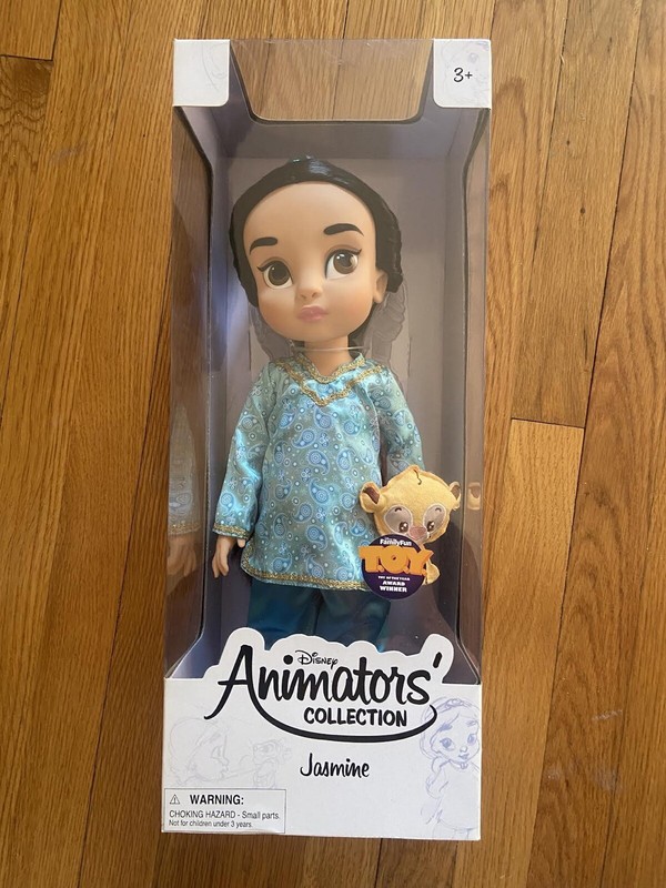 DISNEY ANIMATORS DOLL JASMINE 16"DISNEY STORE  FIRST ISSUE N