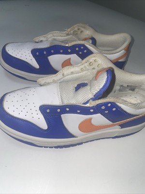 Nike Dunk Low 'Knicks' Blue/Orange/White (FN7783-400) Youth Size 4Y