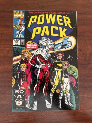 Power Pack #62 (Marvel Comics February 1991) Final Issue Scarce