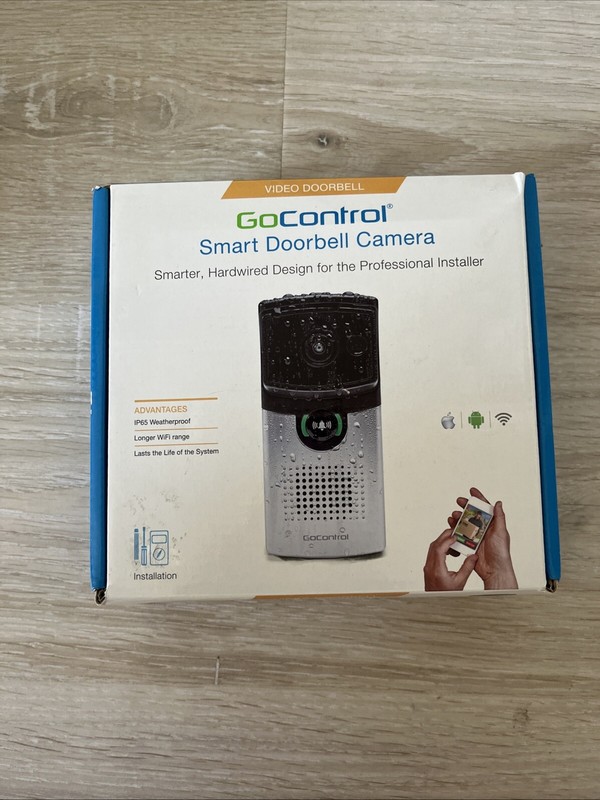 GoControl 2GIG Smart Video Doorbell Camera Home Security GC-DBC-1