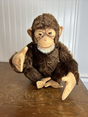 美品　シュタイフ ジョコ ソフト Steiff Jocko Chimpanzee Vtg Steiff Jocko Mohair Jointed Monkey Chimpanzee Stuffed | eBay
