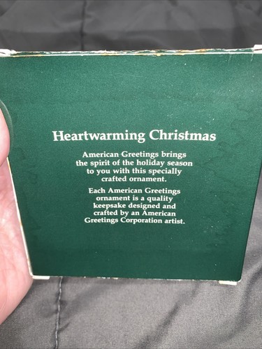 Vintage American Greetings “Happy Family Memories Make The Season Glow” Ornament