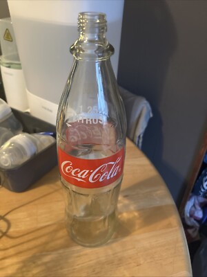 1.25 Glass Coke Bottle From Mexico 