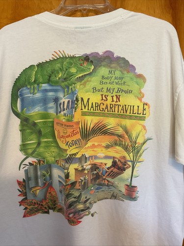 古着 Jimmy Buffett Caribbean Soul Tシャツ xl白