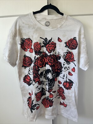 Grateful Dead Men s T Shirt White, Black, Red