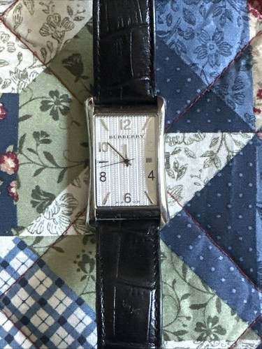Men Burberry Watch Leather Band BU3002 | eBay