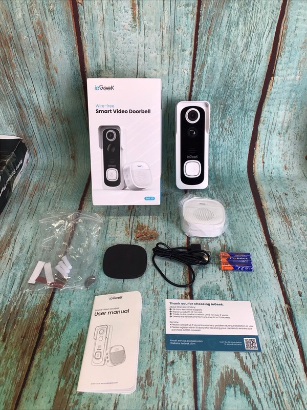 ieGeek Wireless Video Doorbell with Chime, Doorbell with Camera ,2-Way