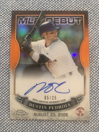 スポーツ選手 Dustin Pedroia 1/1 Autograph Patch スポーツ選手