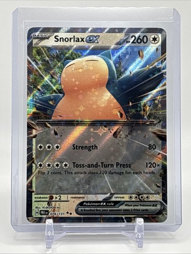 Snorlax ex 076/131 - 2025 Sv: Prismatic Evolutions Holo | eBay Snorlax ex 076/131 - 2025 Sv: Prismatic Evolutions Holo | eBay