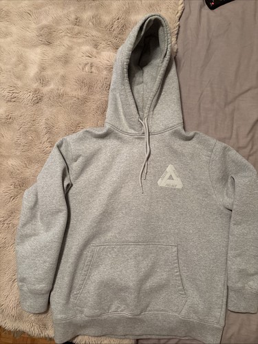 Palace ck1 Tri-Ferg Hoodie Light Marl Grey - Large excellent