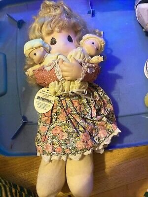 precious moments doll christmas 1995 nikki in stocking porcelain headhands 18 126658499597