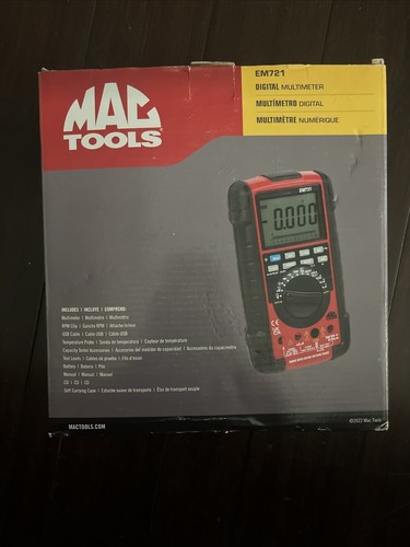 Mac-O-Meter(Oldmacの電圧測定器) MAC TOOLS EM600 DIGITAL MULTIMETER Measure Voltage, Current