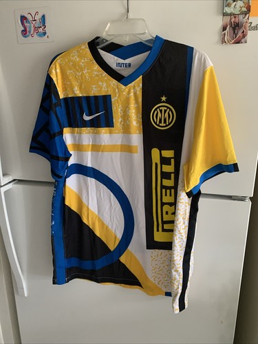 ウェア Nike 03/04 Inter Jersey L Vintage NIKE 2003-04 Inter Milan Away Football Shirt Soccer