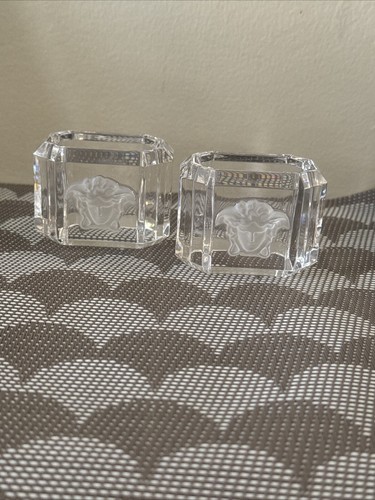 Rosenthal Versace Crystal Treasury Napkin Rings Home Collection | eBay